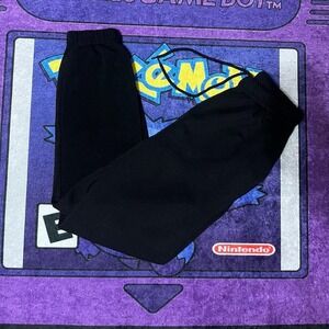 All Black small woman athletic workout sweatpants with a relaxed fit